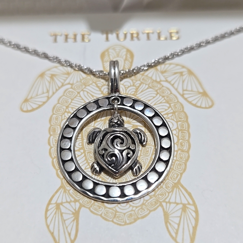 Sterling  Silver Turtle Necklace